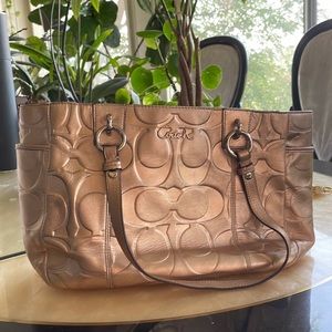 Coach gold purse
